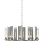 Hubbardton Forge New Town 10 Light 30" Wide Chandelier Sterling