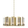 Hubbardton Forge New Town 10 Light 30" Wide Chandelier Modern Brass