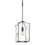 Hubbardton Forge Bow 10" Wide Mini Pendant Natural Iron / Water