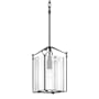 Hubbardton Forge Bow 10" Wide Mini Pendant Natural Iron / Clear