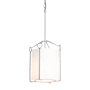 Hubbardton Forge Bow 10" Wide Mini Pendant Vintage Platinum / Opal