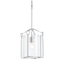 Hubbardton Forge Bow 10" Wide Mini Pendant Vintage Platinum / Clear