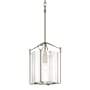 Hubbardton Forge Bow 10" Wide Mini Pendant Soft Gold / Clear