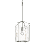 Hubbardton Forge Bow 10" Wide Mini Pendant Sterling / Water