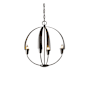 Hubbardton Forge Cirque 4 Light 19" Wide Taper Candle Style Chandelier Dark Smoke