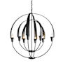 Hubbardton Forge Cirque 8 Light 26" Wide Taper Candle Style Chandelier Black