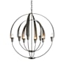 Hubbardton Forge Cirque 8 Light 26" Wide Taper Candle Style Chandelier Natural Iron