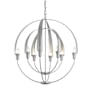 Hubbardton Forge Cirque 8 Light 26" Wide Taper Candle Style Chandelier Vintage Platinum