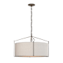 Hubbardton Forge Bow 4 Light 24" Wide Pendant Bronze / Flax