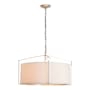 Hubbardton Forge Bow 4 Light 24" Wide Pendant Vintage Platinum / Flax
