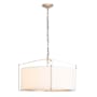 Hubbardton Forge Bow 4 Light 24" Wide Pendant Vintage Platinum / Natural Anna