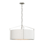 Hubbardton Forge Bow 4 Light 24" Wide Pendant Sterling / Natural Anna