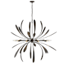 Hubbardton Forge Dahlia 10 Light 49" Wide Abstract Sputnik Chandelier Dark Smoke