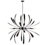 Hubbardton Forge Dahlia 10 Light 49" Wide Abstract Sputnik Chandelier Black