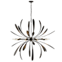 Hubbardton Forge Dahlia 10 Light 49" Wide Abstract Sputnik Chandelier Natural Iron