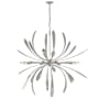 Hubbardton Forge Dahlia 10 Light 49" Wide Abstract Sputnik Chandelier Sterling