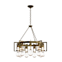 Hubbardton Forge Apothecary 9 Light 35" Wide Chandelier Modern Brass