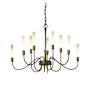Hubbardton Forge Lisse 10 Light 29" Wide Chandelier Dark Smoke