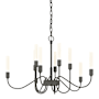 Hubbardton Forge Lisse 10 Light 29" Wide Chandelier Natural Iron