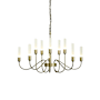 Hubbardton Forge Lisse 10 Light 29" Wide Chandelier Soft Gold