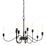 Hubbardton Forge Lisse 10 Light 29" Wide Chandelier Oil Rubbed Bronze