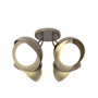 Hubbardton Forge Brooklyn 4 Light 16" Wide Semi-Flush Ceiling Fixture Bronze / Modern Brass / Opal