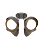 Hubbardton Forge Brooklyn 4 Light 16" Wide Semi-Flush Ceiling Fixture Oil Rubbed Bronze / Bronze / Opal
