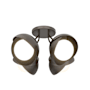 Hubbardton Forge Brooklyn 4 Light 16" Wide Semi-Flush Ceiling Fixture Oil Rubbed Bronze / Oil Rubbed Bronze / Opal