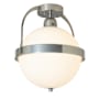 Hubbardton Forge Atlas 14" Wide Semi-Flush Globe Ceiling Fixture Sterling