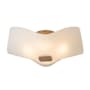 Hubbardton Forge Astra 4 Light 16" Wide Semi-flush Ceiling Fixture Soft Gold / Frosted Glass