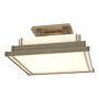 Hubbardton Forge Steppe 4 Light 18" Wide Semi-Flush Square Ceiling Fixture Soft Gold / Ivory Art