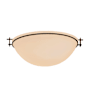Hubbardton Forge Moonband 3 Light 16" Wide Flush Mount Bowl Ceiling Fixture Natural Iron / Sand