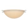 Hubbardton Forge Moonband 3 Light 16" Wide Flush Mount Bowl Ceiling Fixture Vintage Platinum / Sand