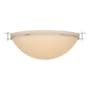Hubbardton Forge Moonband 3 Light 16" Wide Flush Mount Bowl Ceiling Fixture Sterling / Sand