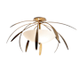Hubbardton Forge Dahlia 2 Light 33" Wide Semi-Flush Bowl Ceiling Fixture Soft Gold