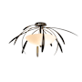 Hubbardton Forge Dahlia 2 Light 33" Wide Semi-Flush Bowl Ceiling Fixture Oil Rubbed Bronze
