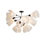 Hubbardton Forge Mobius 12 Light 38" Wide Semi-Flush Ceiling Fixture Dark Smoke