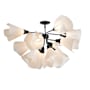 Hubbardton Forge Mobius 12 Light 38" Wide Semi-Flush Ceiling Fixture Black / Spun Frost