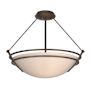Hubbardton Forge Tryne 3 Light 18" Wide Semi-Flush Bowl Ceiling Fixture Bronze / Sand