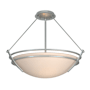 Hubbardton Forge Tryne 3 Light 18" Wide Semi-Flush Bowl Ceiling Fixture Vintage Platinum / Sand