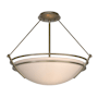 Hubbardton Forge Tryne 3 Light 18" Wide Semi-Flush Bowl Ceiling Fixture Soft Gold / Sand