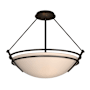Hubbardton Forge Tryne 3 Light 18" Wide Semi-Flush Bowl Ceiling Fixture Oil Rubbed Bronze / Sand