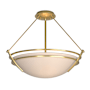 Hubbardton Forge Tryne 3 Light 18" Wide Semi-Flush Bowl Ceiling Fixture Modern Brass / Sand