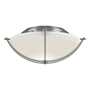 Hubbardton Forge Compass 2 Light 16" Wide Flush Mount Bowl Ceiling Fixture with Customizable Glass Shade Vintage Platinum / Opal