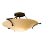 Hubbardton Forge Antasia 22" Wide Semi-Flush Bowl Ceiling Fixture with Customizable Glass Shade Bronze / Sand