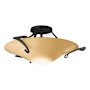 Hubbardton Forge Antasia 22" Wide Semi-Flush Bowl Ceiling Fixture with Customizable Glass Shade Black / Sand