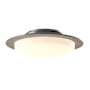 Hubbardton Forge Oceanus 2 Light 17" Wide Flush Mount Drum Ceiling Fixture Vintage Platinum / Opal
