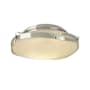 Hubbardton Forge Flora 2 Light 14" Wide Flush Mount Bowl Ceiling Fixture with Customizable Glass Shade Sterling / Opal