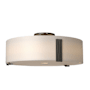 Hubbardton Forge Impressions 3 Light 18" Wide Semi-Flush Drum Ceiling Fixture with Customizable Glass Shade Bronze / Opal