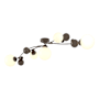 Hubbardton Forge Sprig 5 Light 62" Wide Semi-Flush Ceiling Fixture Bronze / Opal